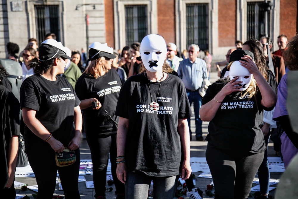 DIAPO Espagne, grève de la faim contre les violences domestiques
