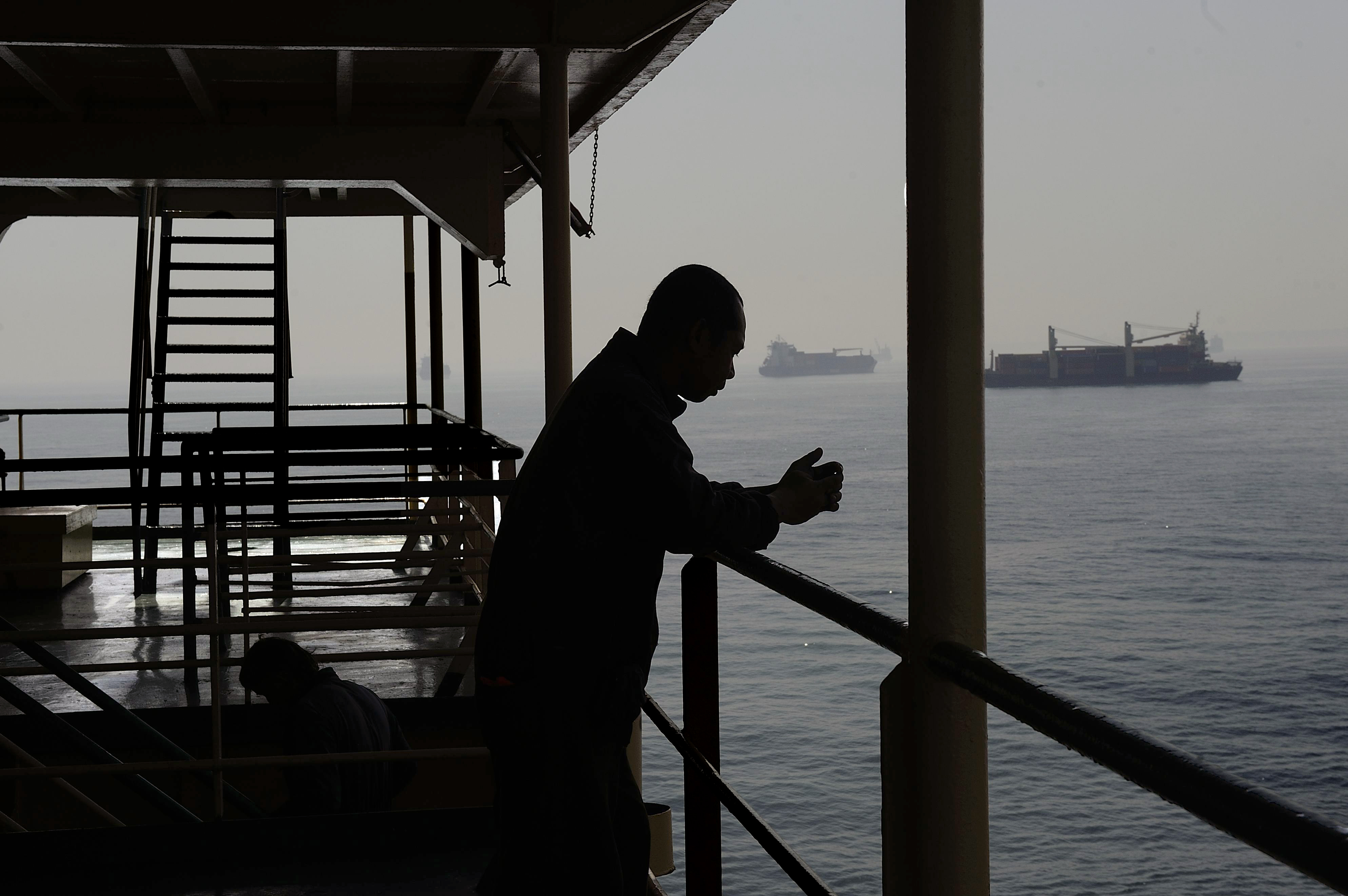 Il Mediterraneo, a bordo di un traghetto